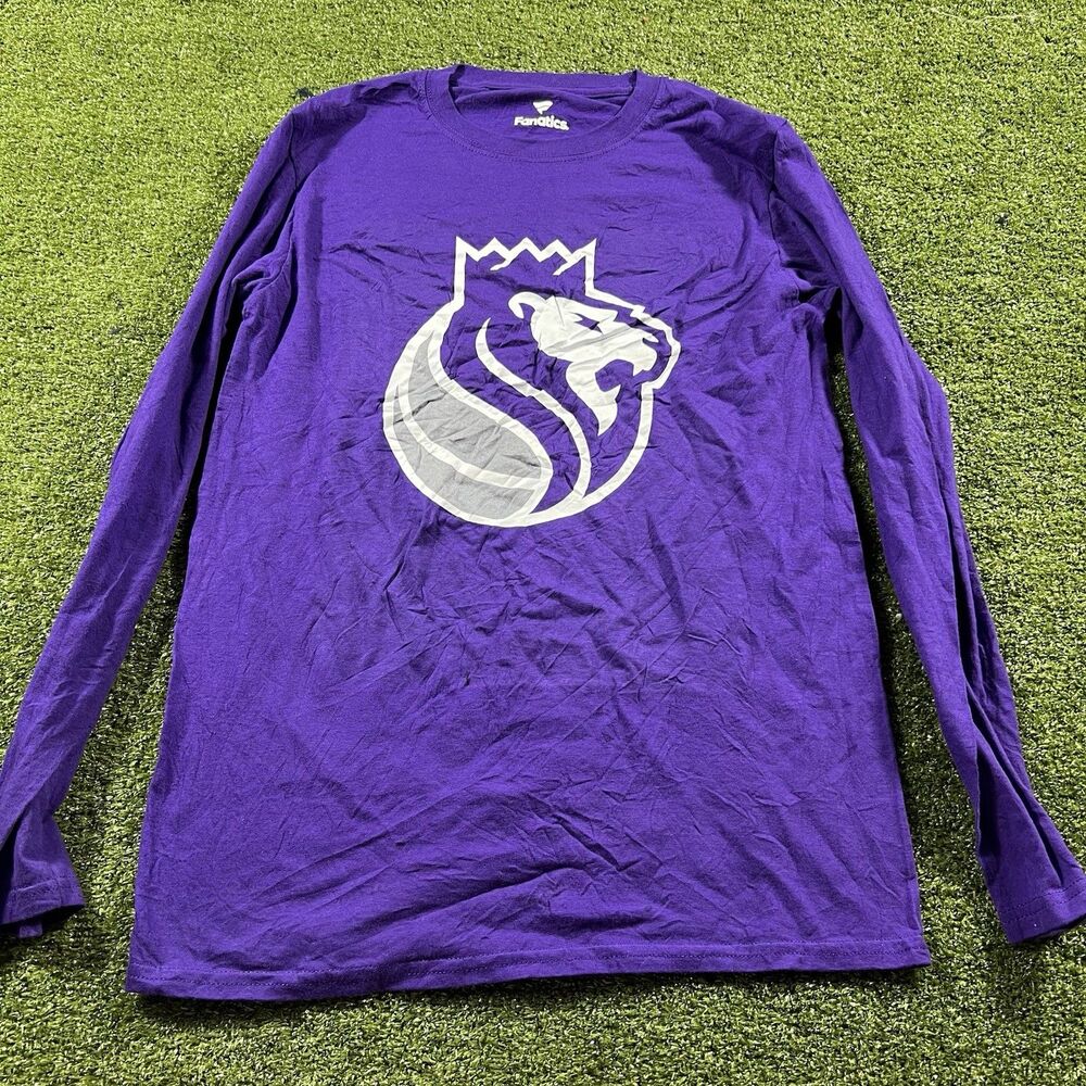 Fanatics Sacramento Kings Long Sleeve T Shirt Men’s S Purple NWOT